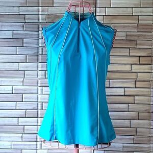 Gore bike wear Sleeveless tank turquoise Blue Womens Size L